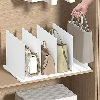 Handbag Organizer Divider – Multi-Purpose Storage Rack for Dishes, Books, & Bags