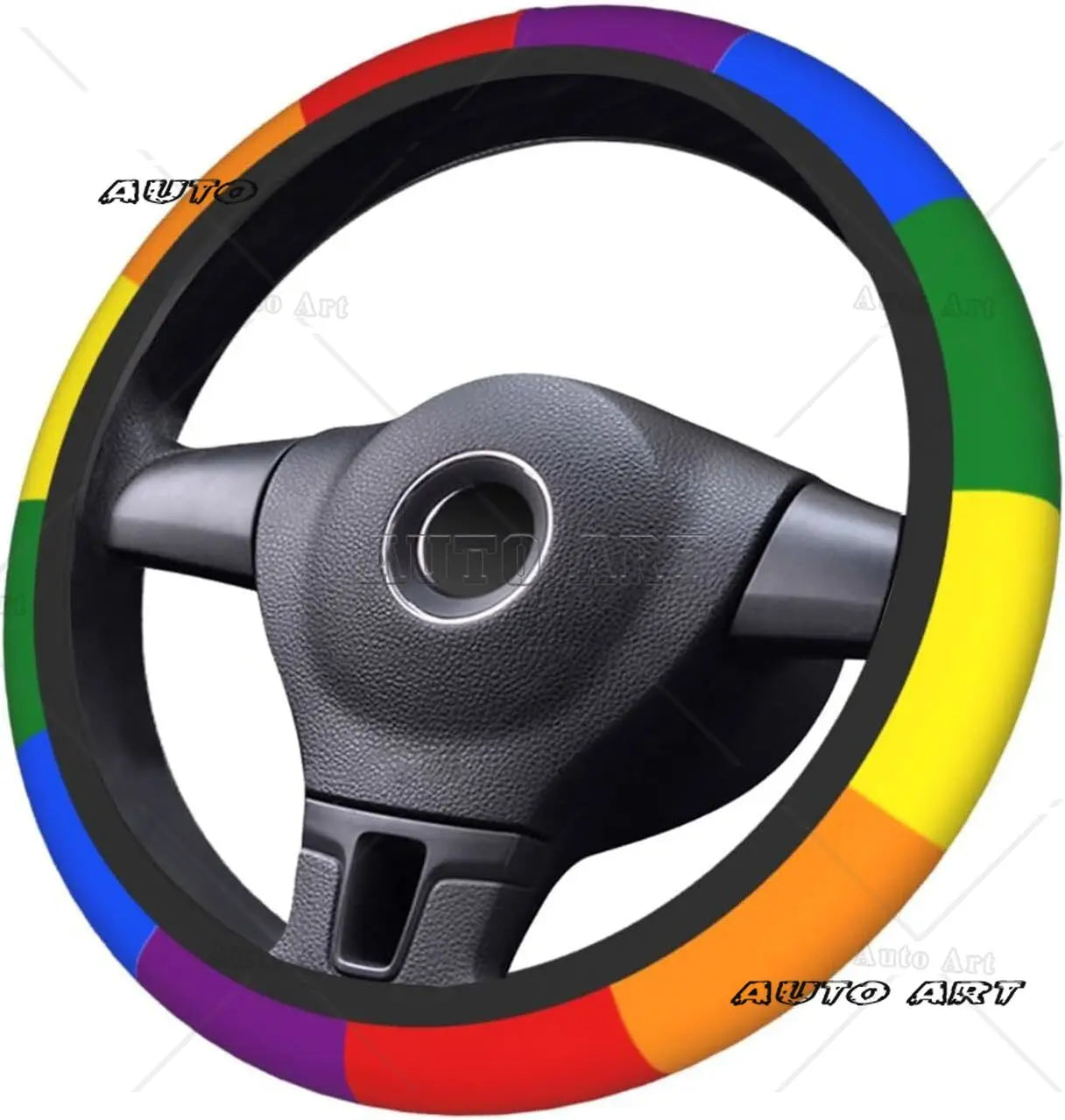 Gay Pride Neoprene Steering Wheel Cover