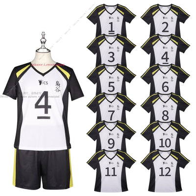 Akashi Keiji Cosplay Costume – T-Shirt, Shorts & Wig from Haikyuu! Volleyball Team Uniform