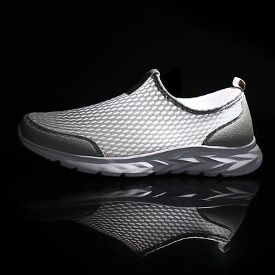 2023 Men's Breathable Mesh Sneakers – Lightweight Casual Slip-On Shoes (Size 49)