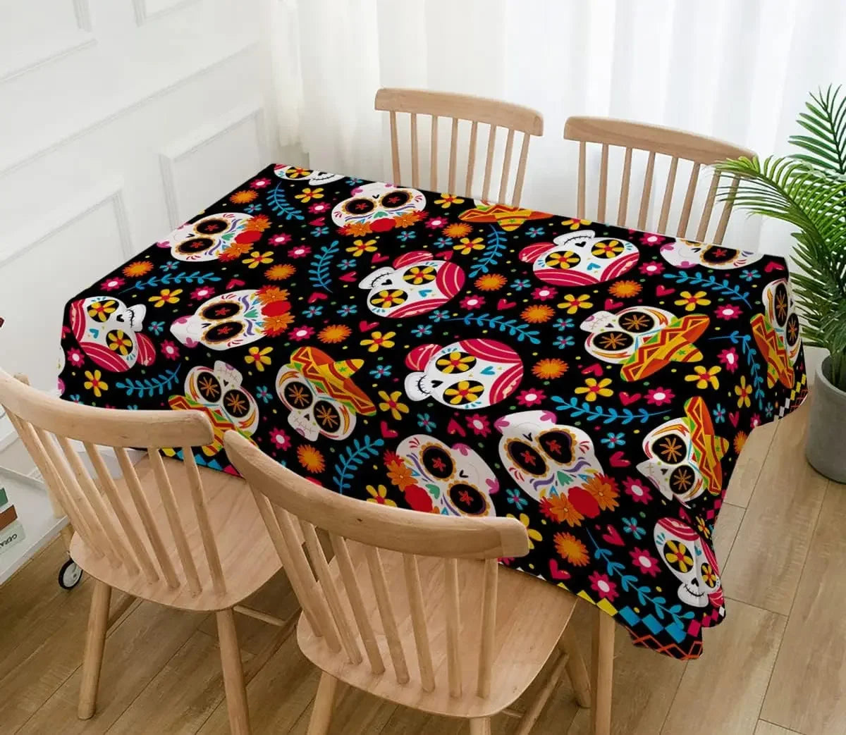 Day of the Dead Sugar Skull Tablecloth