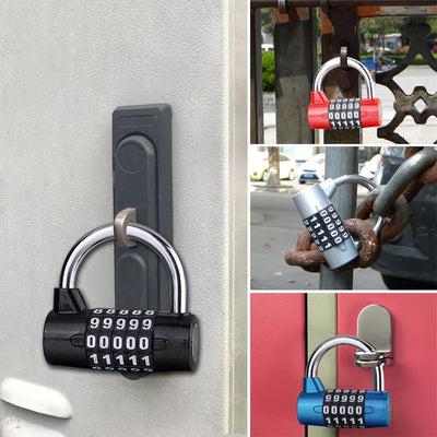 5-Dial Combination Padlock – Zinc Alloy Travel Password Lock for Security