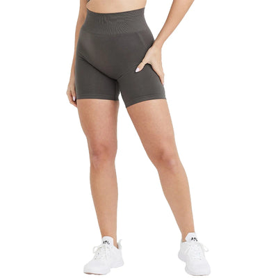 Women's Seamless High-Waist Gym Shorts