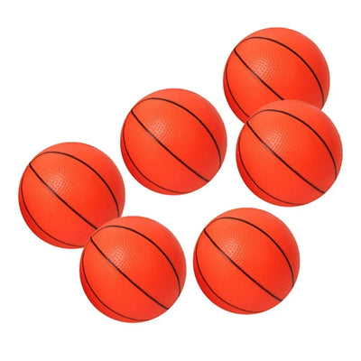 6pcs 12cm Mini Basketballs with Pump – Inflatable Kids' Indoor/Outdoor Sports Toy