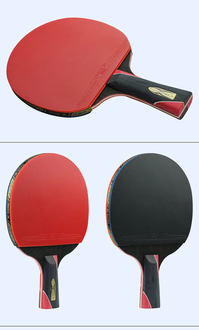 Huieson 5/6 Star Carbon Offensive Table Tennis Racket with Cover