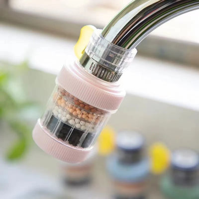 6-Layer Water Filter Tap Nozzle – Universal Kitchen Shower Water Purifier