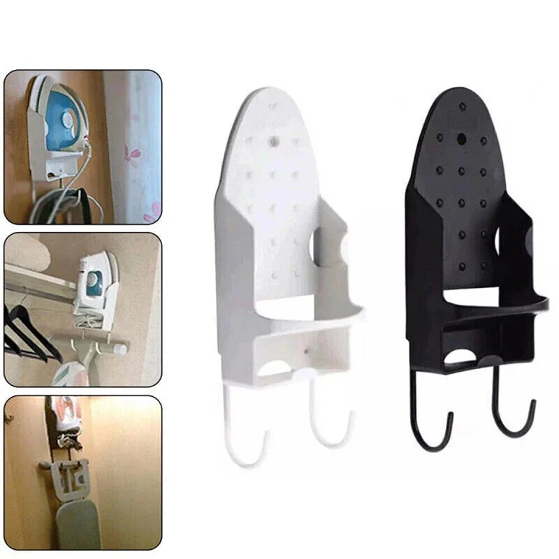 Wall-Mount Ironing Board Hanger - Portable Iron Holder for Home & Hotel