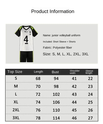 Haikyuu!! Fukurodani Bokuto Koutarou Cosplay Costume – T-Shirt & Shorts Volleyball Jersey