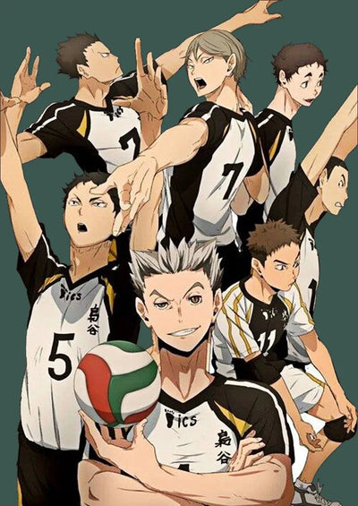 Haikyuu!! Fukurodani Bokuto Koutarou Cosplay Costume – T-Shirt & Shorts Volleyball Jersey