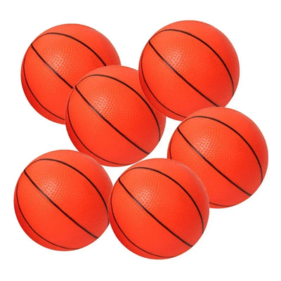 6pcs 12cm Mini Basketballs with Pump – Inflatable Kids' Indoor/Outdoor Sports Toy