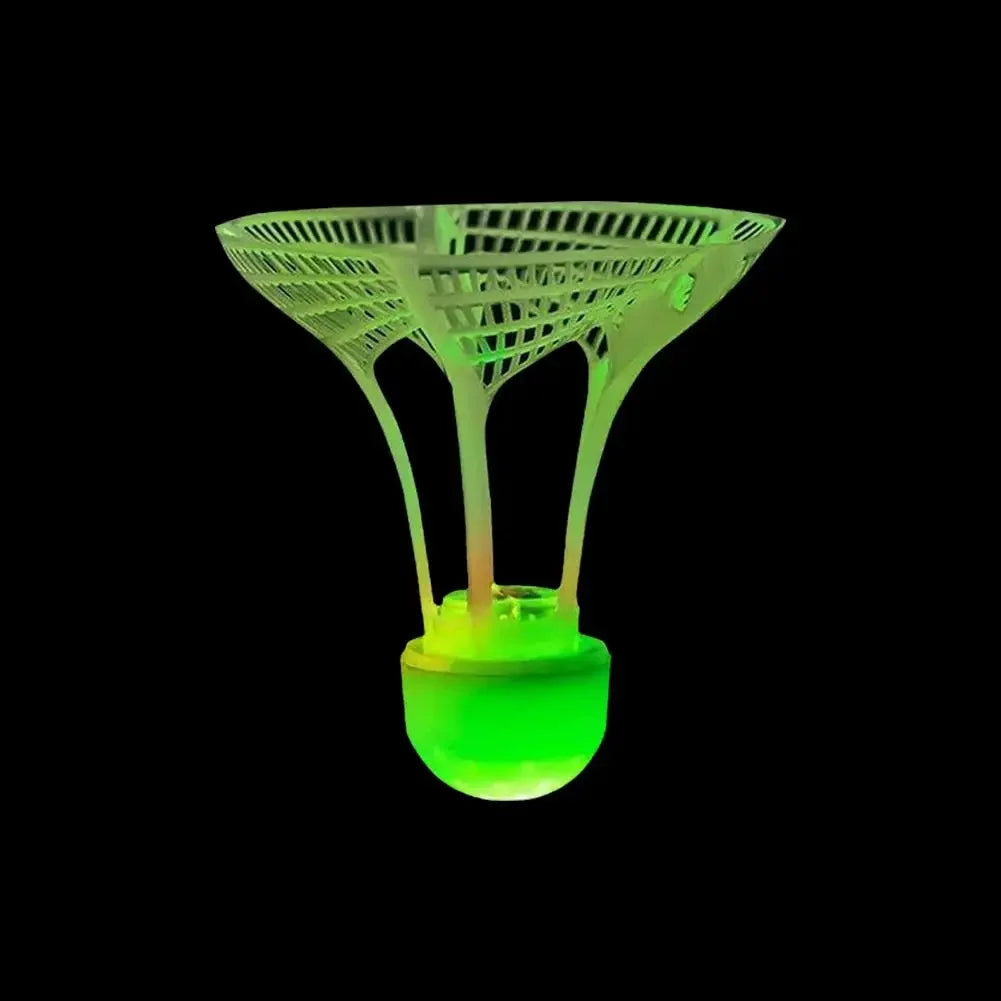 Glow-in-the-Dark Windproof Badminton Shuttlecock – Night Training Accessory