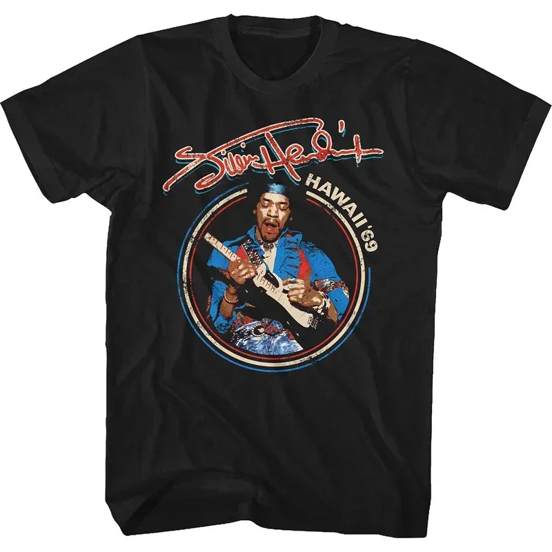 Jimi Hendrix Graphic T-Shirt - Unisex Cotton Hip Hop Streetwear