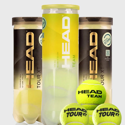 HEAD Professional Tennis 4B TEAM 3 Tour X Training Balls – Durable & High Elasticity Pro Match Balls