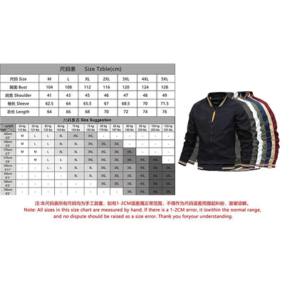 Men's Autumn Black Jacket - Fashion Windbreaker, Plus Size 5XL