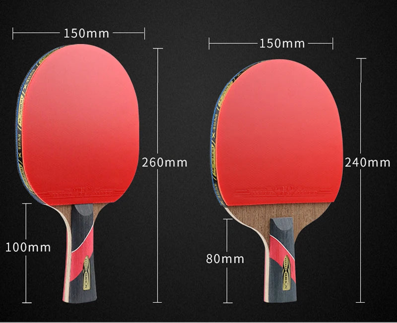 Huieson 5/6 Star Carbon Offensive Table Tennis Racket with Cover