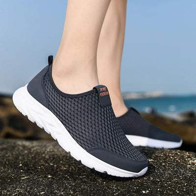 2023 Men's Breathable Mesh Sneakers – Lightweight Casual Slip-On Shoes (Size 49)